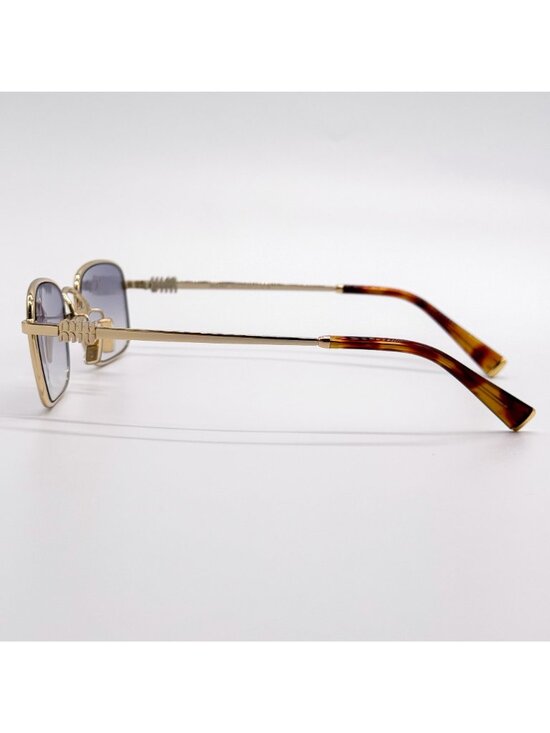 NEW MIU MIU SUNGLASSES MUA53S 5AK04O WOMEN GOLD/GRAY MU A53S, SMU A53 EYEWEAR main image 9